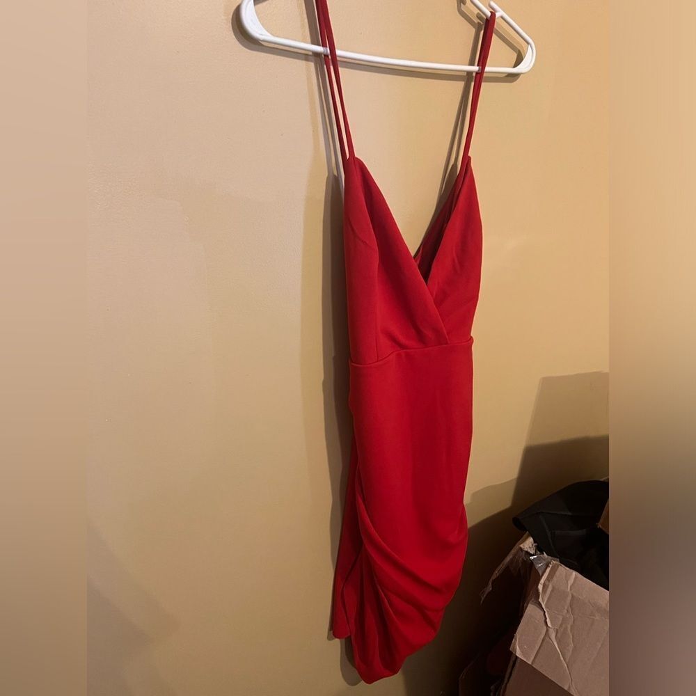 NWT Lulus red mini dress L